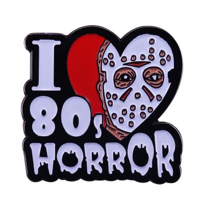 China American I Love Horror Friday 80s The 13th Movie Pin TV Movies Lapel Pin for sale