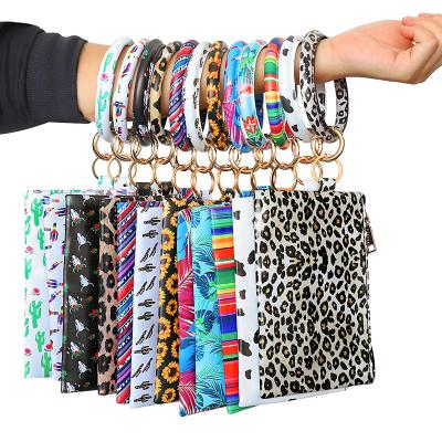 China Gift/Souvenir/Promotion Wristband Key Chain Wristband Leather Cell Phone Bag Leather Key Bracelets for sale