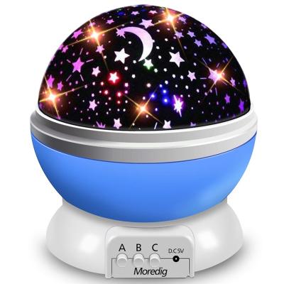 China Modern Night Light for Kids Projector 360 Degree Rotating Star Projector with 8 Color Light Change for Kids Room Night Light for sale