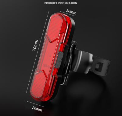 China Outdoor Activities Rechargeable USB LED Bicycle Tail Light, Bright Bike Safety Rear Recycling Flashlight, 210mah Lithium Battery, 4 Modes for sale