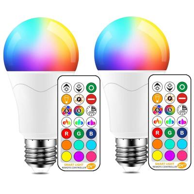 China Residential LED Light Bulb 85W Equivalent, Color Changing Light Bulbs with Remote Control RGB 6 Modes, Timing, Timing, Dimmable E26 27 Base for sale