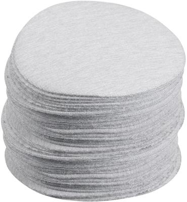 China Hot Sales High Efficiency 3 Inch Aluminum Oxide Round Coated Sanding Disc, Flocking 320 Sandpaper Grit, For Wood Metal Surface for sale