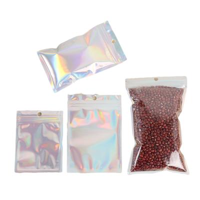 China BIODEGRADABLE wholesale custom logo zipock small food packaging hologram bags smell proof for sale