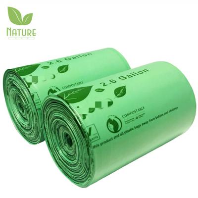 China Environmental Protection Biodegradable Compostable Garbage Bag Biodegradable Material Customization for sale