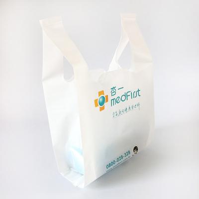 China Recyclable Customizes T Shirt Plastic Packaging Bags For Supermarket for sale