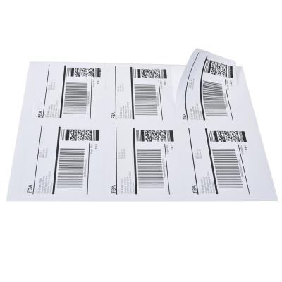 China Inkjet Laser Printing Waterproof White Blank Self Adhesive Packaging Label Self Adhesive Packaging Label for sale