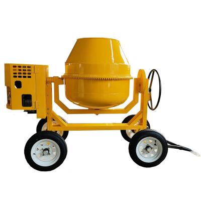 China high quality 350L 4 wheels concrete mixer with 6HP diesel engine for sale