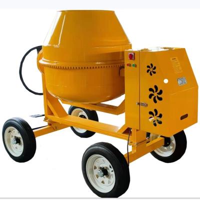 China 800L small Mobile Concrete Mixers 4 wheels electric motor cement machines China for sale