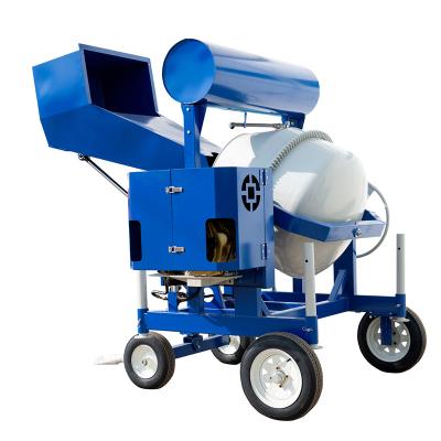 China Portable trailer concrete diesel mixer with pump factory supplier for sale