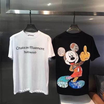 China Hot-Wholesale Anti-Wrinkle Classic Designer Women's Designer Mickey Mouse Luxury Casual T-shirt Deginger 100% Cotton Customized for sale