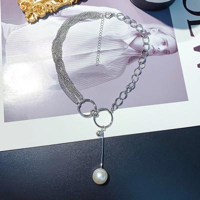 China Simple Romantic Necklace 925 Sterling Silver Chain Pendant Bling Women Fashion Jewlry Jewelry Chain Necklace for sale