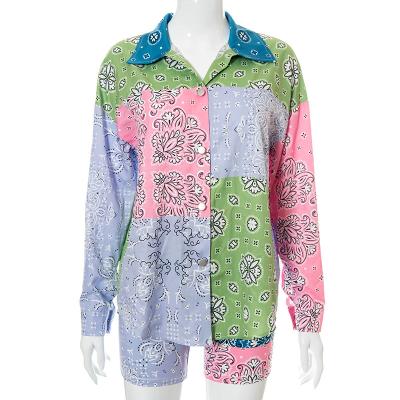 China 2021 Anti-Static and Printed Lapel Suit Women's Long Sleeve Breathable High Quality Sportswear for sale