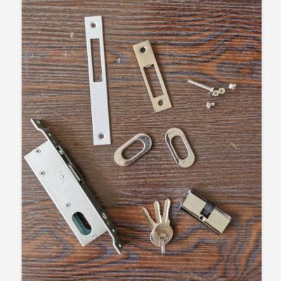 China Door Handle Mortise Lock Set Lock Body With Lock Cylinder for sale