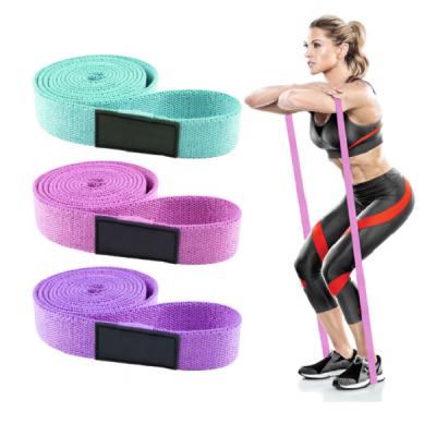 China Erylene + Latex Chat Long Resistance Bands Set Fabric For Women Elastic Fitness Body Bands Workout Resistance Bands for sale