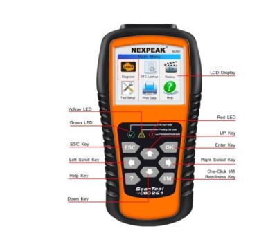 China NEXPEAK NX501 OBD2 Scanner Universal OBDII Code Reader Engine Diagnostic Tool Check Multi-Languages ​​Automotive Car Tools Full OBD2 Scanner for sale