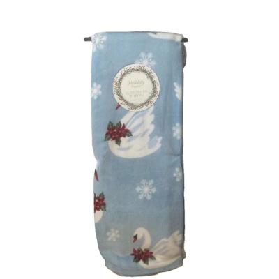 China Christmas Gift New Year Design Flannel Fleece Blanket Super Warm Soft Polyester Throw Cheap Sale Blanket for sale