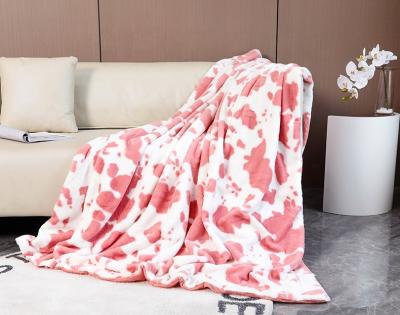 China Hot 2022 Famous Design Printed Flannel Fleece Blanket Double Layer Soft Blanket Warm Blanket for sale