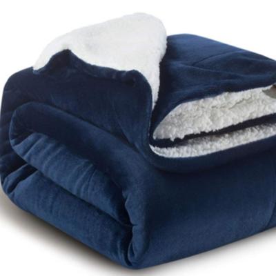 China Wholesale Customized Hot Selling Sherpa Blankets Soft Blanket Sherpa Fleece Throw Blanket for sale