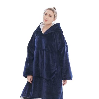 China China Made PORTABLE Chunky Blanket Sweater With Blanket Top Quality Polyester Sweatshirt Wearable Hoodie for sale