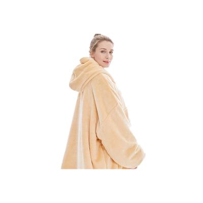 China PORTABLE Wholesale Wearable Cheap Oversized Fleece Sweater Hoody Hoodie Blanket for sale