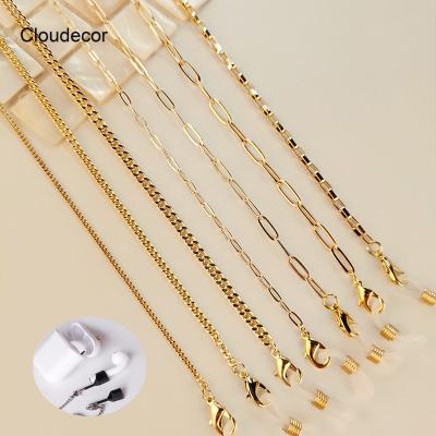 China New Gold Plated Skid Resistance Eyewear Accessories Necklace Masked Strap Chain For Men Women Anti Slip Glass Eyeglass Chain for sale