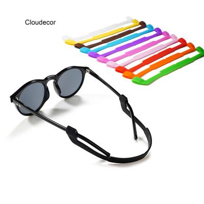 China Fashoin Shorts Silicone Eyewear Rope Sports Running Anti Slip Eyewear Drop Belt And Playing Glass Ball Elastic Rope Lanyards for sale