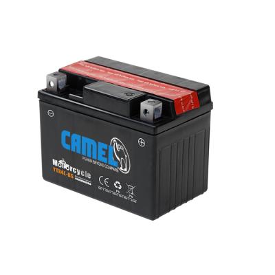 China Camel Brand Lead Acid Battery American Dry Plate 12V 4Ah BS Motorcycle Battery 02 (E10) for sale