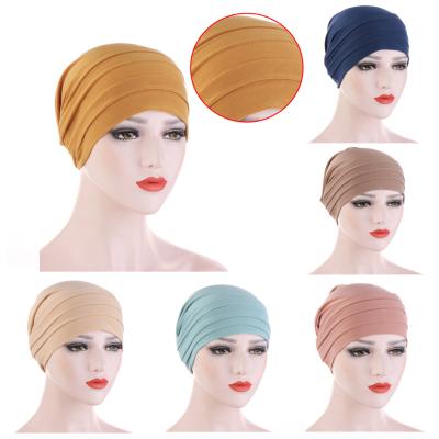 China Hot sale muslim braid prayer kufi islamic hat wraps hijab milk silk muslim turban for sale