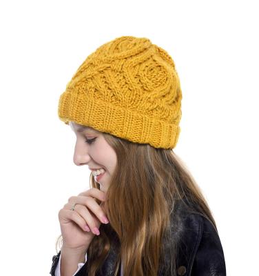 China Winter American European COMMON Style Hiphop Diamond Youth Girls Stylish Fashion Street Hat Simple Wool Knitted Hat for sale