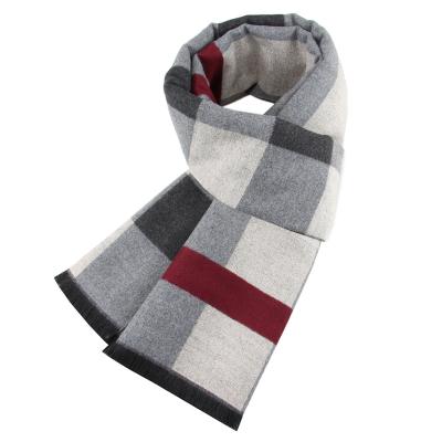 China Imitate cashmere 2021 hot sale European style men's business casual dress woolen scarves thick warm men's cashmere scarves for sale