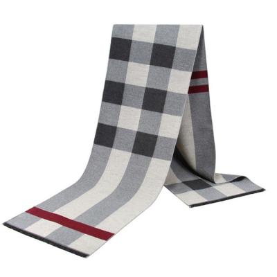 China Imitate Cashmere Wholesale New Winter Autumn Imitate Cashmere Custom Warm Mens Plaid Jacquard Korean Scarf for sale