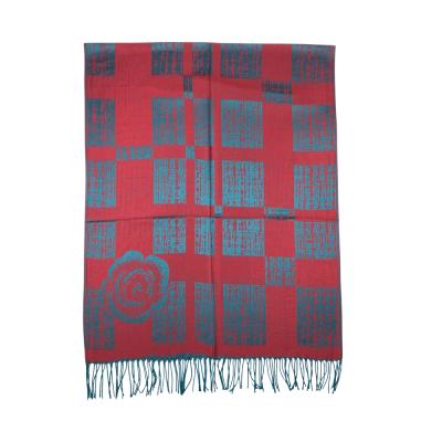 China 2021 custom European American lady jacquard scarf pashmina pashmina elegant high quality hot sale scarf for sale