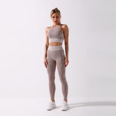 China Breathable Hot Sale Explosion Sports Yoga Apparel Fitness Gym Wear Leggings Yoga Set for sale