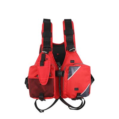 China Functional Fishing Vest Detachable and Adjustable Multi-pocket Buoyancy Survival Suit Sea Equipment Safety Vest High Fishing for sale