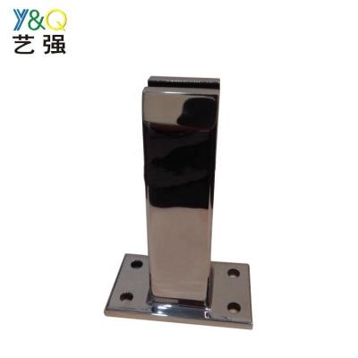 China Hot Sale 185*100mm Glass Clamp Stainless Steel Glass Balustrade Clamp For Shop for sale