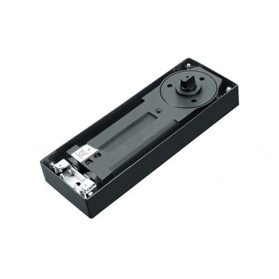 China Commercial Black Glass Set Glass Wall Hotel Door Closer Bottom Fix Floor Spring for sale