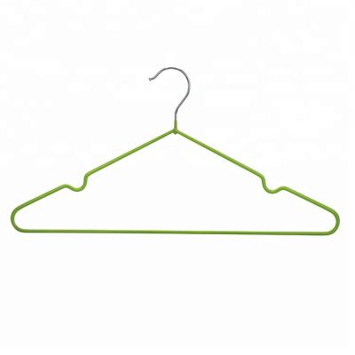 China DISPLAY PVC Dipped Hangers PVC Coated Clothes Hanger For Wet Clothes LSNMD027 for sale