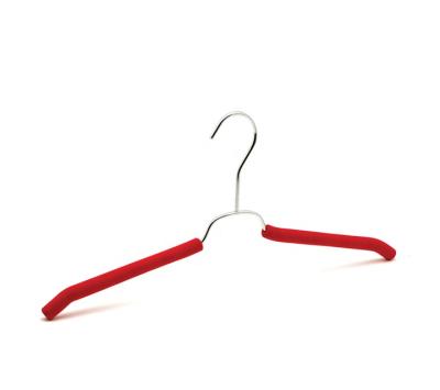 China SHOW Red Color Foam Padded Hanger for sale