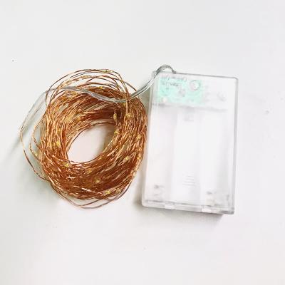 China LED Copper Wire String Lights Christmas Party Decoration Garland Copper Wire LED Holiday Light String Fairy Wholesale for sale