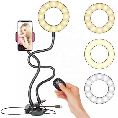 China Live Broadcast Cell Phone Holder Selfie Ring Light, Upgraded LED Ring Light with Wireless Outdoor, Cell Phone Stand Holder for Live Stream /Makeup for sale