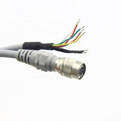 China Gray Power Supply Color HR10A-7P-6S Power Input / Output Cable For CCD Camera for sale