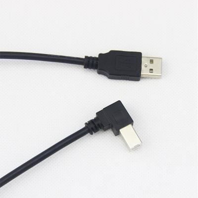 China Angle USB Jack Miscellaneous A To B Angled USB 2.0 Straight / Left / Up / Down Male / Female Cable for sale