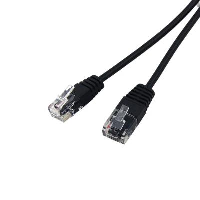 China RJ12 6P6C Plug To RJ45 8P8C Adapter Cable For LAN Network RJ12-0210716 for sale