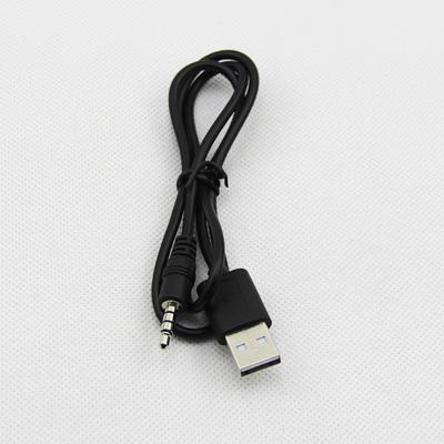 China Earphone Black USB to Mini 3.5mm/2.5mm Audio Stereo Male Jack Aux Cable. 4 ways for sale