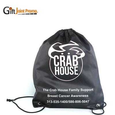 China Drawstring Bag / Backpack Wholesale Promotional Custom 420D Drawstring Bag Backpack Bag Customized for sale