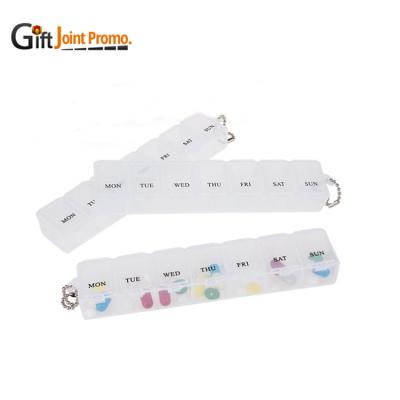 China Promotional Gifts Home New Products 7 Compartment Reusable PP Pill Box Pill Holder for sale