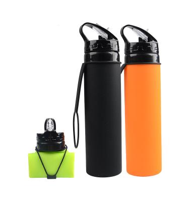 China Bottles 2020 Viable New Arrivals Botella Plegable Collapsible Silicone Drinking Collapsible Water Bottle for sale