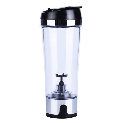 China Stainless Steel 450ml Viable Stylish Electric Shaker Bottle Portable Vortex Mixer Transparent Shaker for sale