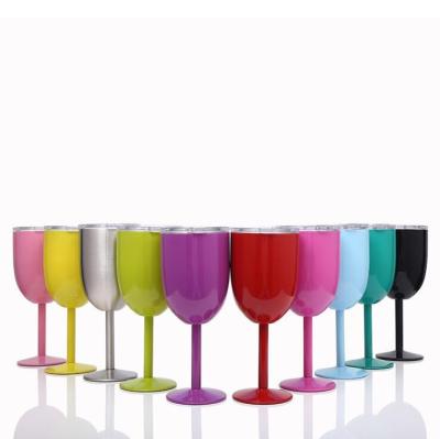 China Sustainable Unique Size Quality Wine Glass Stainless Steel Galaxy Customized Wine Glasses for sale