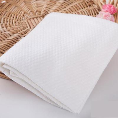 China Cosmetology Shop Hypoallergenic Disposable Shower Wiping Spa Bath Towel Hotel Travel Business Travel Feet White Custom 80*160 Dry Paper for sale